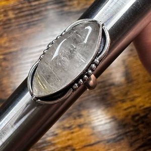 Rutilated Quartz Sterling Silver overlay ring